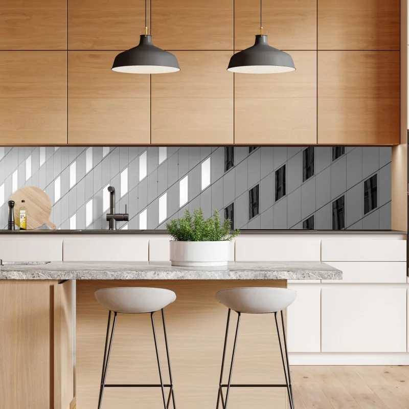 Naklejka repozycjonowalna lodowe turkusowe odbicie gór – Wallissimo®