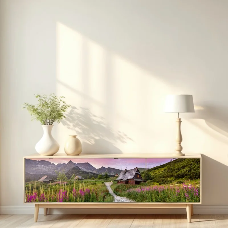 Naklejka repozycjonowalna wschód słońca nad Hala Gasienicowa – Wallissimo® Naklejka repozycjonowalna wschód słońca nad Hala Gasienicowa – Wallissimo®