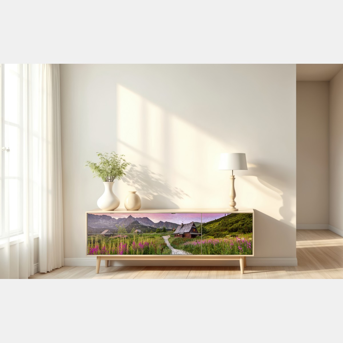 Naklejka repozycjonowalna wschód słońca nad Hala Gasienicowa – Wallissimo® Naklejka repozycjonowalna wschód słońca nad Hala Gasienicowa – Wallissimo®