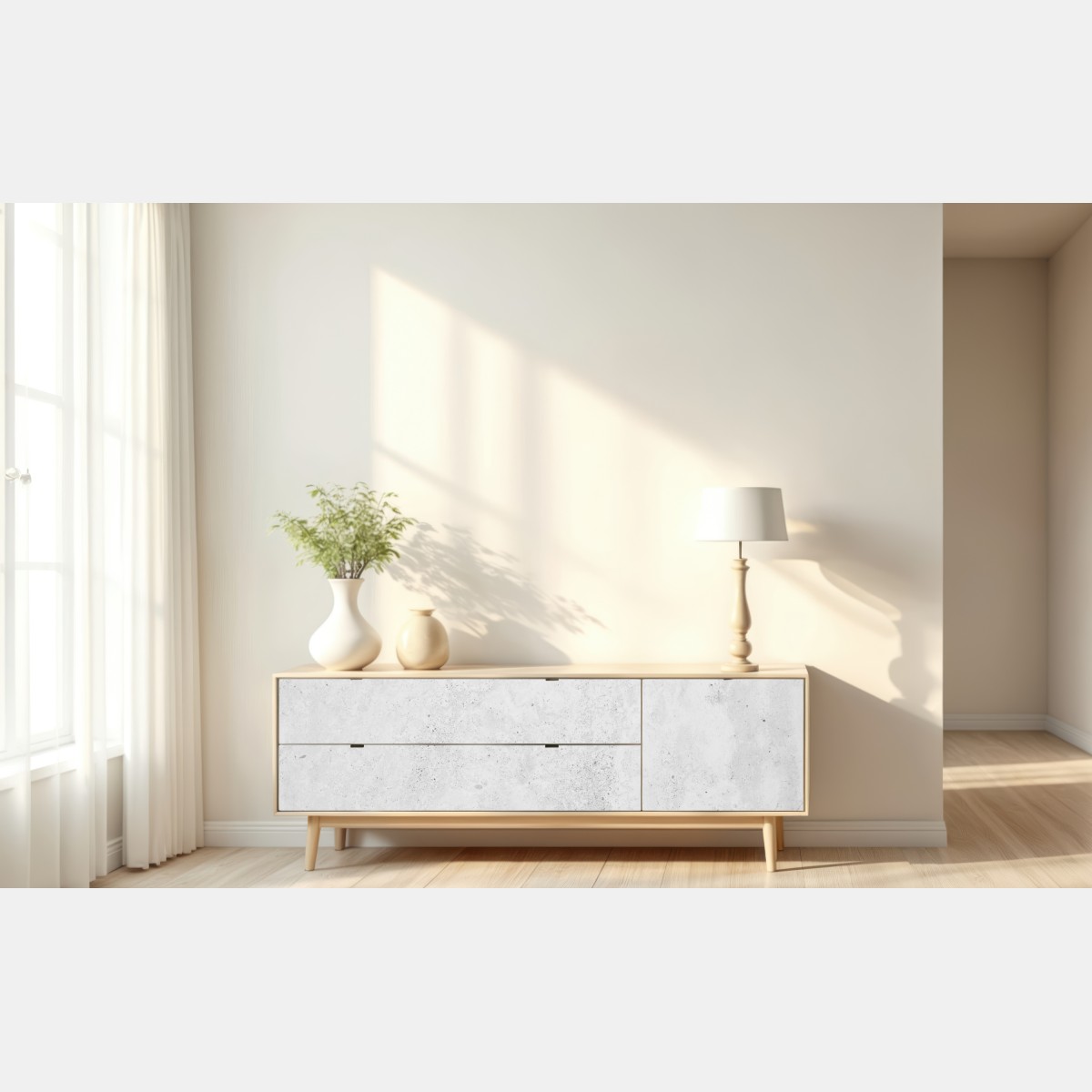 Naklejka repozycjonowalna szara betonowa tekstura ściany – Wallissimo® Naklejka repozycjonowalna szara betonowa tekstura ściany – Wallissimo®