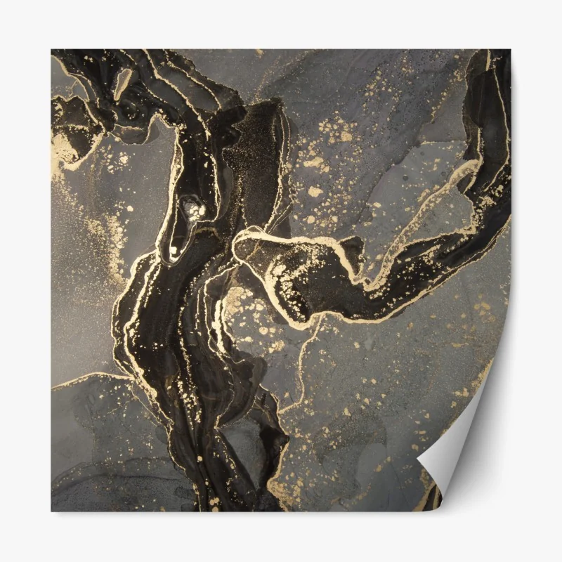 Naklejka repozycjonowalna odważne czerwone geometryczne bloki – Wallissimo®