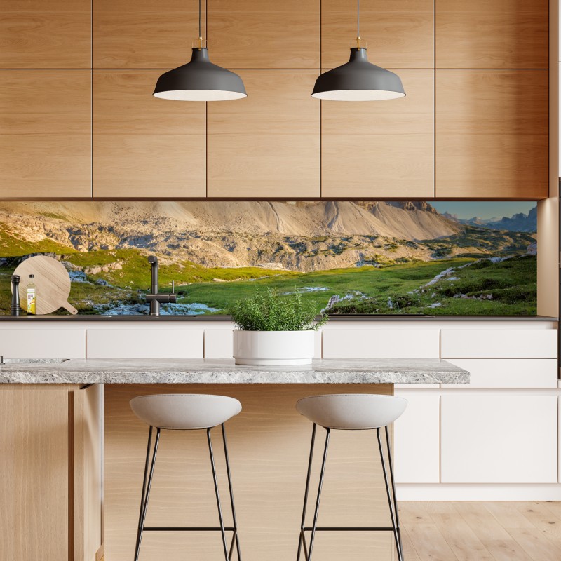 Naklejka repozycjonowalna niebieska geometryczna kompozycja 3d – Wallissimo®