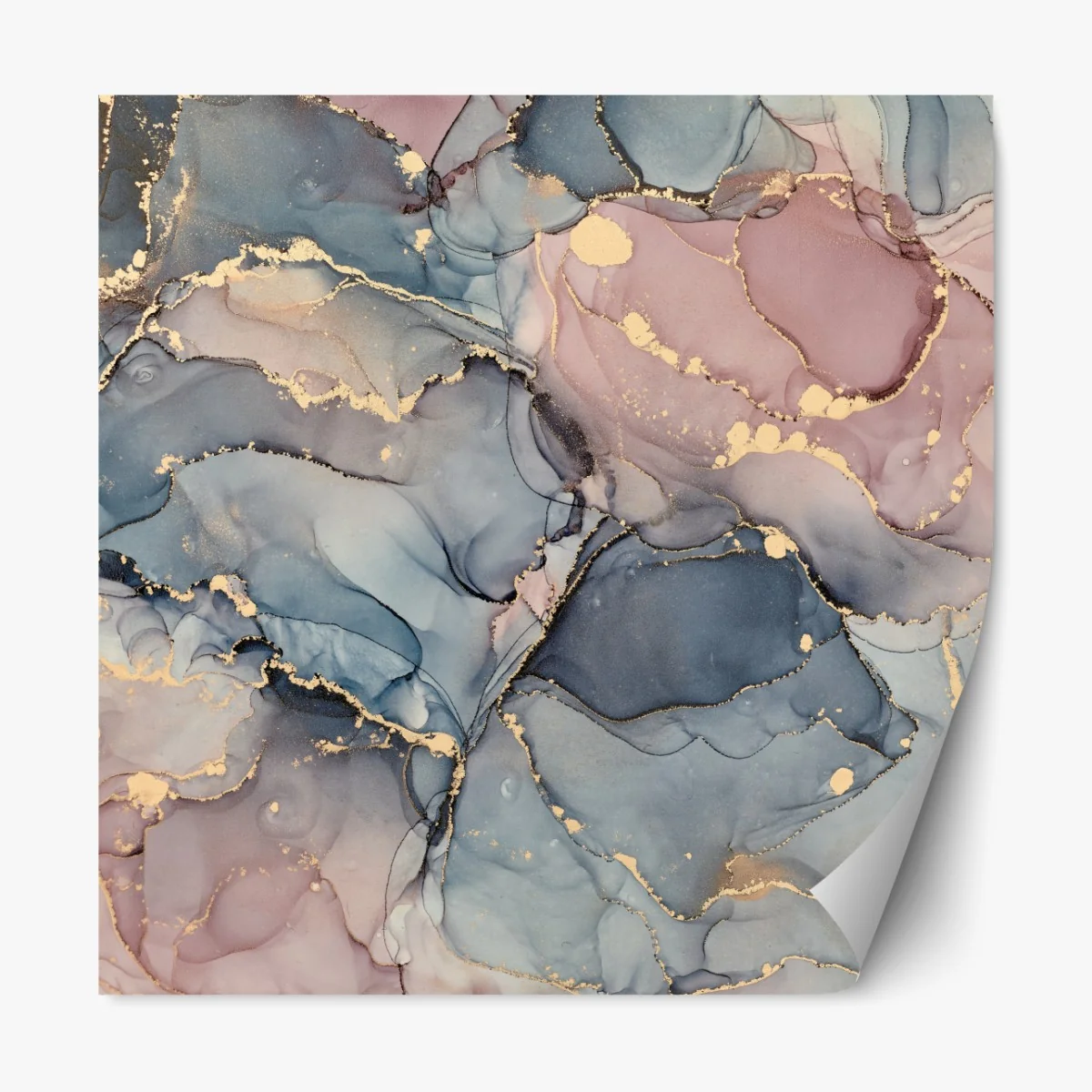 Naklejka repozycjonowalna delikatne pastelowe płynne marmury ze złotymi żyłkami – Wallissimo® Naklejka repozycjonowalna delikatne pastelowe płynne marmury ze złotymi żyłkami – Wallissimo®