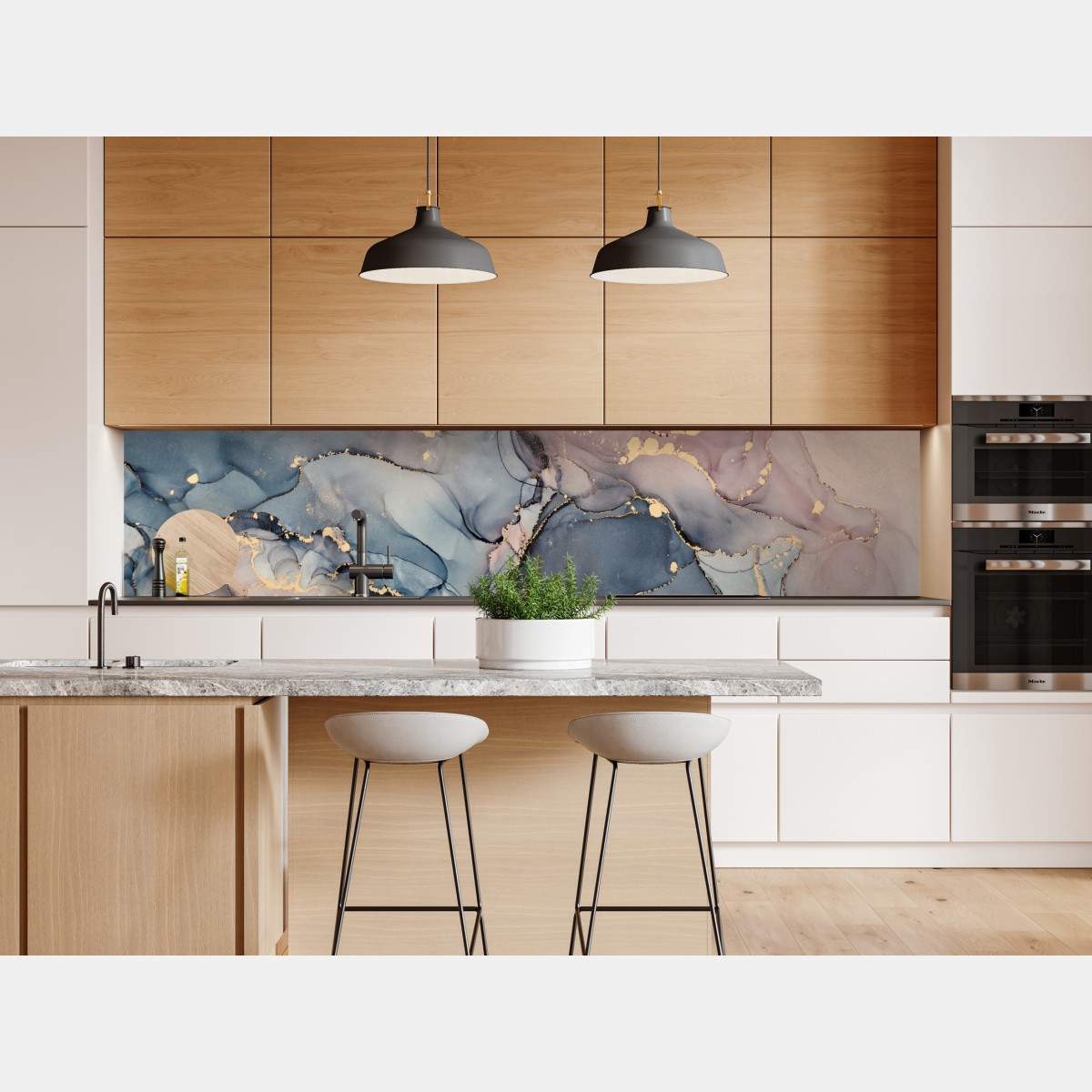 Naklejka repozycjonowalna delikatne pastelowe płynne marmury ze złotymi żyłkami – Wallissimo® Naklejka repozycjonowalna delikatne pastelowe płynne marmury ze złotymi żyłkami – Wallissimo®