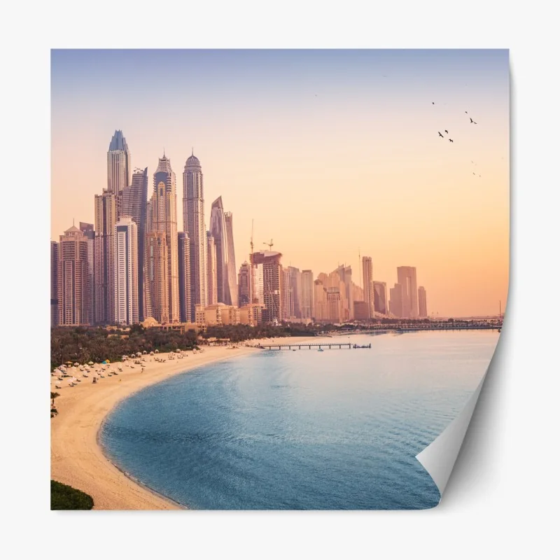 Naklejka repozycjonowalna Pawilon Tengwang o wschodzie słońca – Wallissimo®