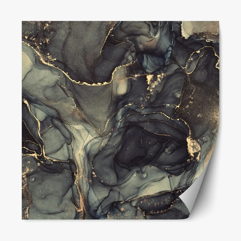 Naklejka repozycjonowalna spokojne alpejskie jezioro pod szczytem Wetterhorn, Szwajcaria – Wallissimo®