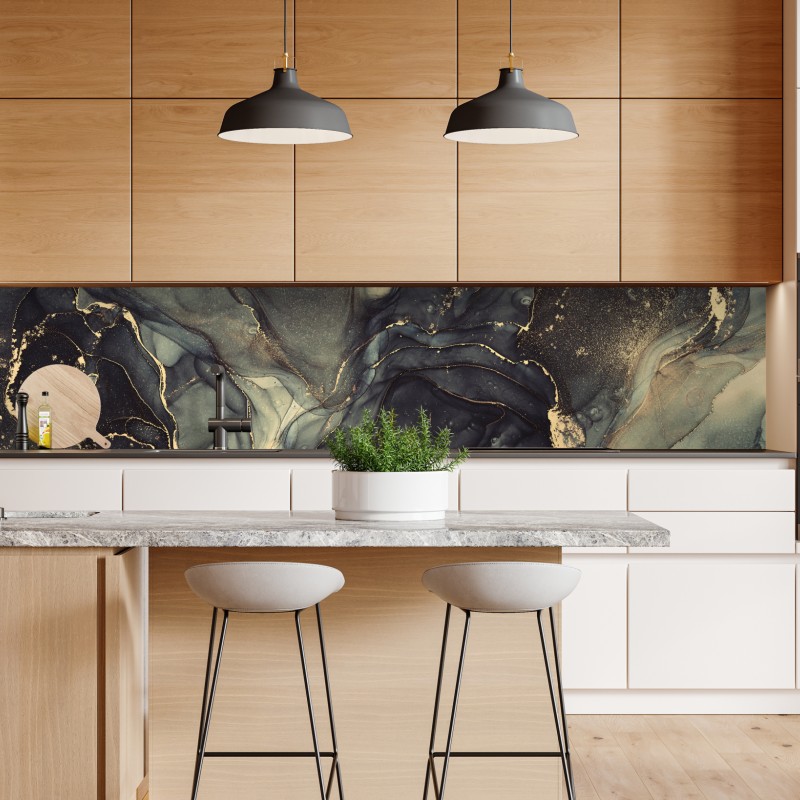 Naklejka repozycjonowalna spokojne alpejskie jezioro pod szczytem Wetterhorn, Szwajcaria – Wallissimo®