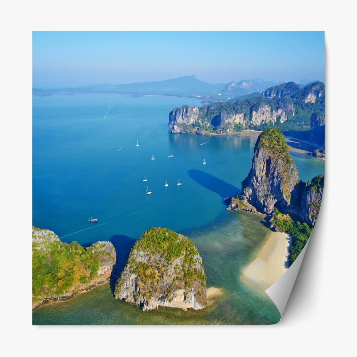 Naklejka repozycjonowalna lazurowe wyspy i klify nad brzegiem morza – Wallissimo® Naklejka repozycjonowalna lazurowe wyspy i klify nad brzegiem morza – Wallissimo®
