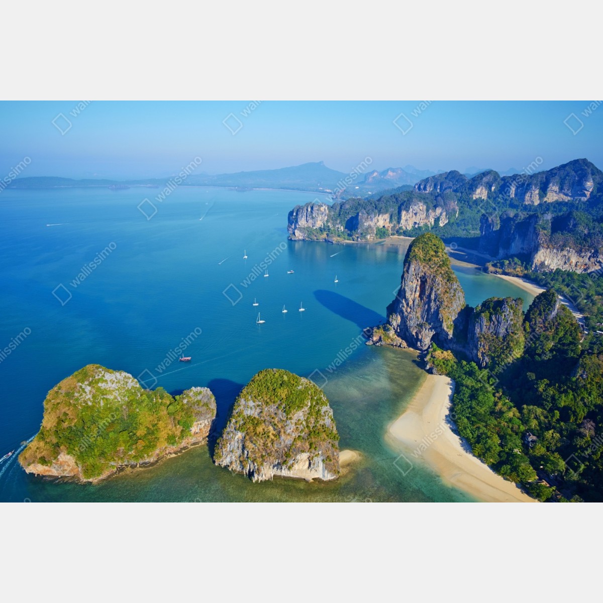 Naklejka repozycjonowalna lazurowe wyspy i klify nad brzegiem morza – Wallissimo® Naklejka repozycjonowalna lazurowe wyspy i klify nad brzegiem morza – Wallissimo®