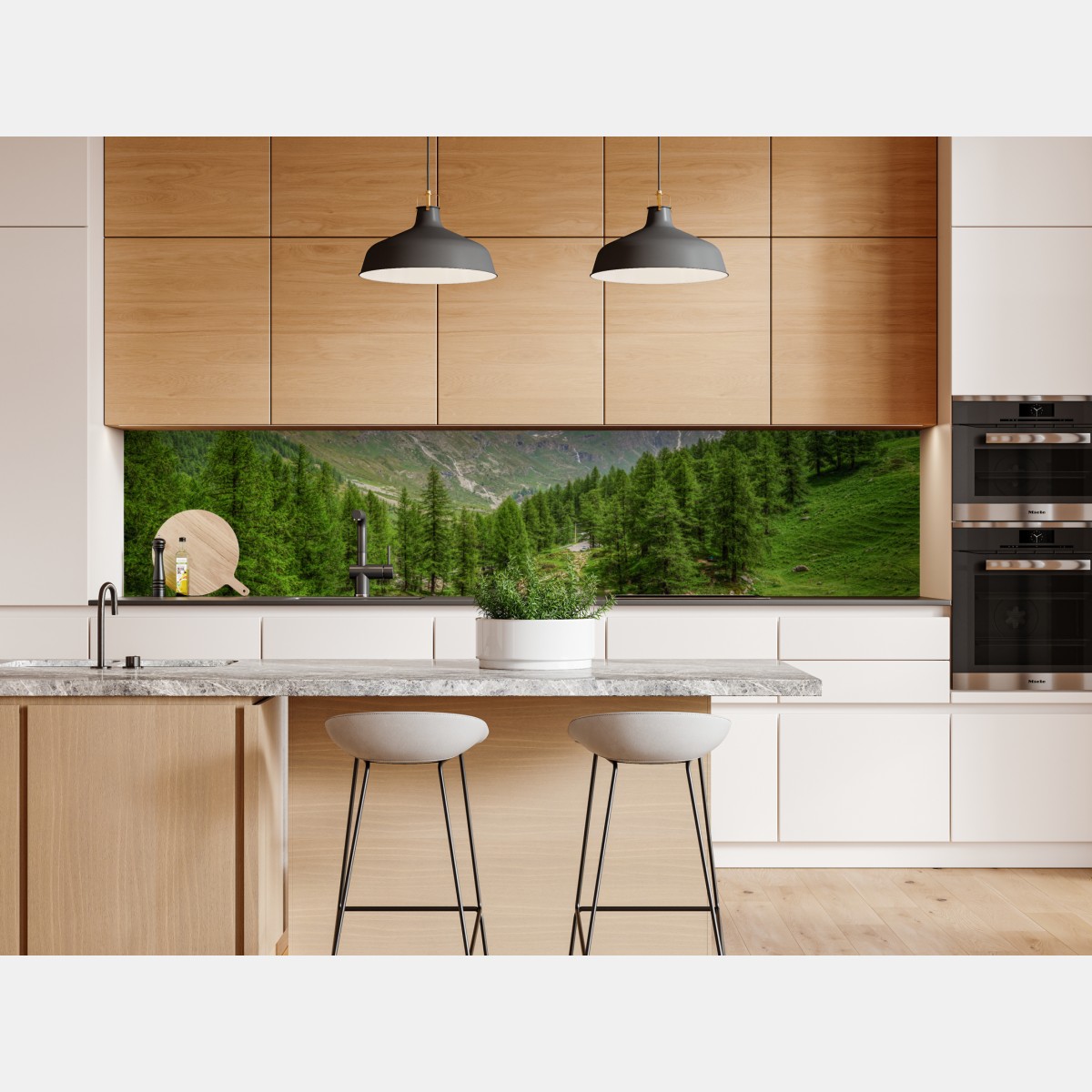 Naklejka repozycjonowalna błękitne jezioro przy Cervinia – Wallissimo® Naklejka repozycjonowalna błękitne jezioro przy Cervinia – Wallissimo®