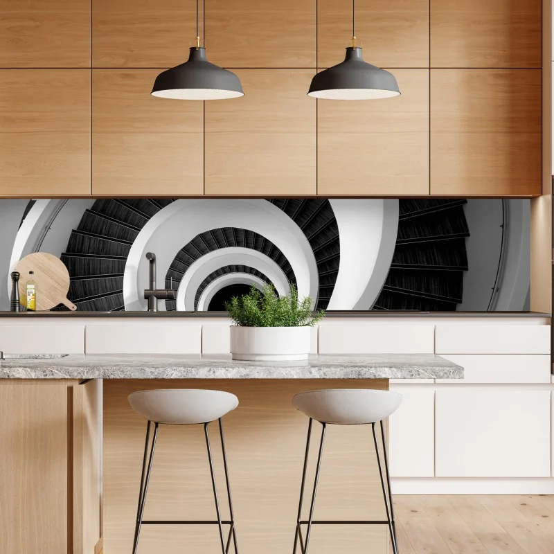 Naklejka repozycjonowalna japoński niebieski wzór seigaiha – Wallissimo®