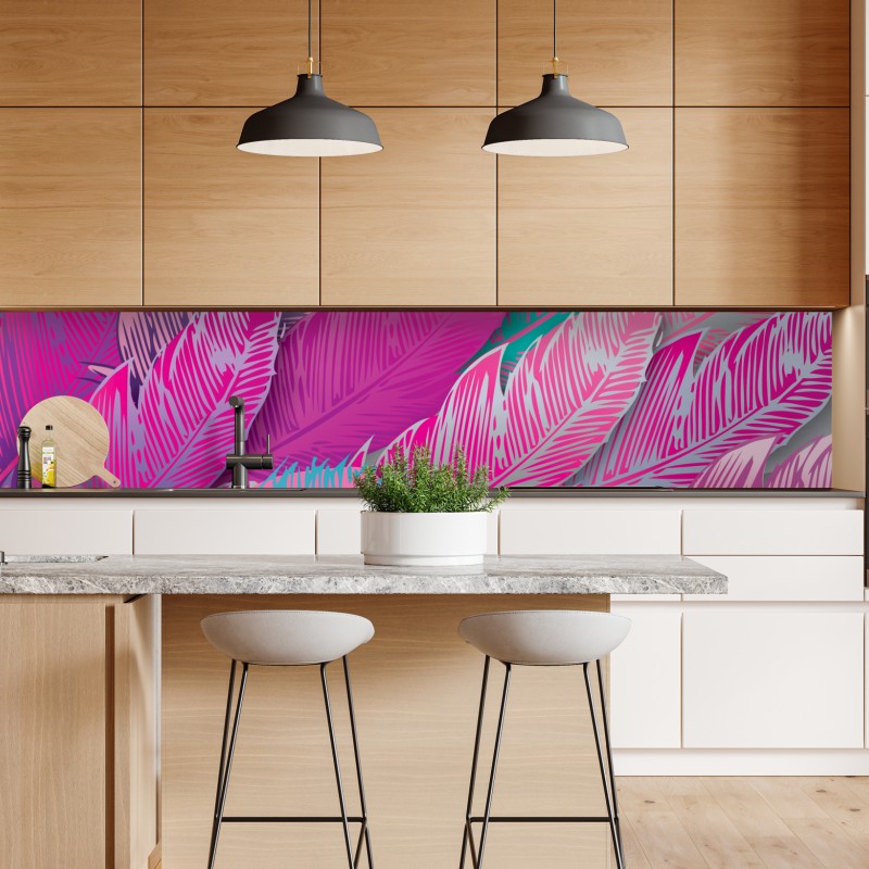 Naklejka repozycjonowalna różowy geometryczny jednorożec – Wallissimo®