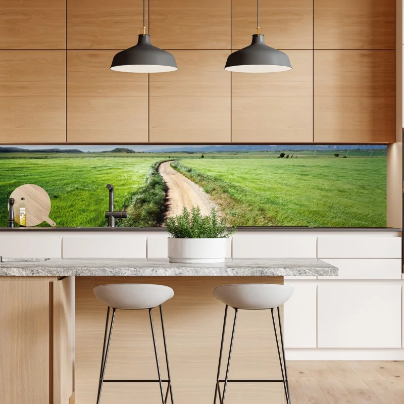 Naklejka repozycjonowalna niebieski kwiatowy wzór toile – Wallissimo®