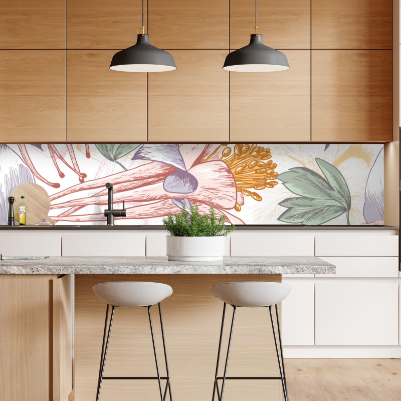 Naklejka repozycjonowalna majestatyczne odbicie góry o wschodzie słońca – Wallissimo®