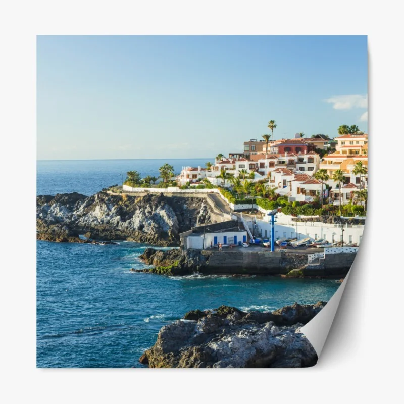 Naklejka repozycjonowalna czarny marmur z białymi żyłkami – Wallissimo®