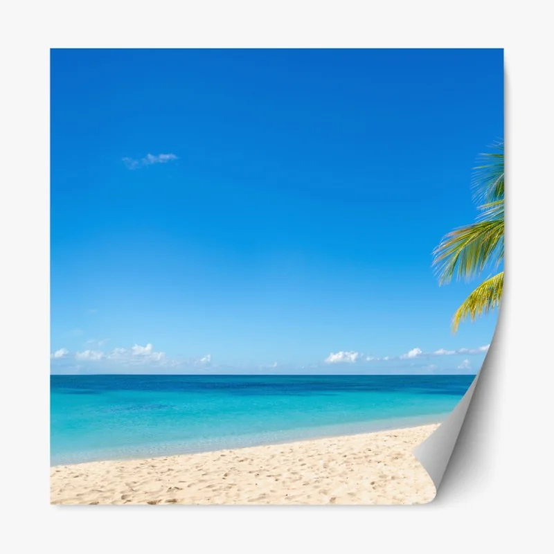 Naklejka repozycjonowalna ośnieżone szczyty odbite w jesiennym alpejskim jeziorze – Wallissimo®