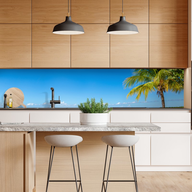 Naklejka repozycjonowalna zimowy wschód słońca nad zamarzniętą rzeką – Wallissimo®