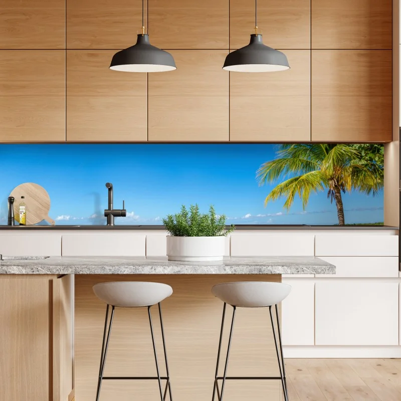 Naklejka repozycjonowalna ośnieżone szczyty odbite w jesiennym alpejskim jeziorze – Wallissimo®