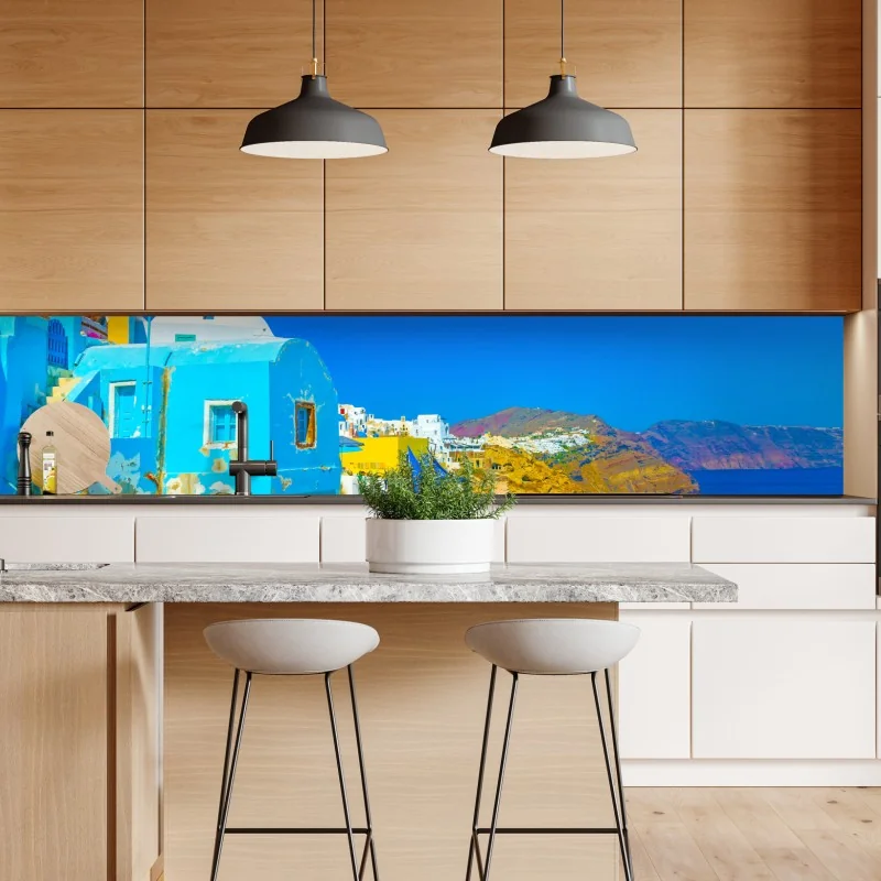 Naklejka repozycjonowalna tropikalny wzór z różowymi flamingami – Wallissimo®