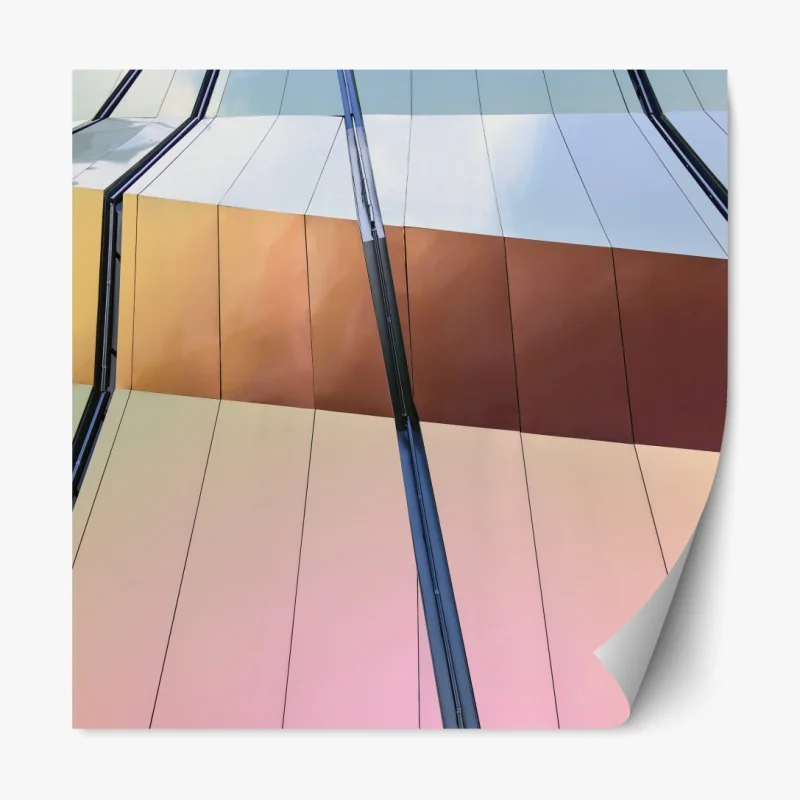 Naklejka repozycjonowalna różowy i turkusowy marmur abstrakcyjny – Wallissimo®