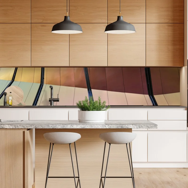 Naklejka repozycjonowalna różowy i turkusowy marmur abstrakcyjny – Wallissimo®