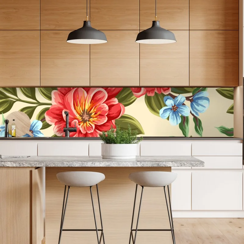 Naklejka repozycjonowalna słoneczny dzień na plaży – Wallissimo®