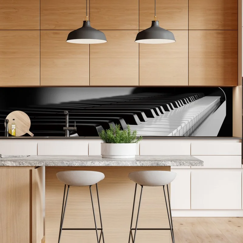 Naklejka repozycjonowalna turkusowy wzór z rybkami – Wallissimo®