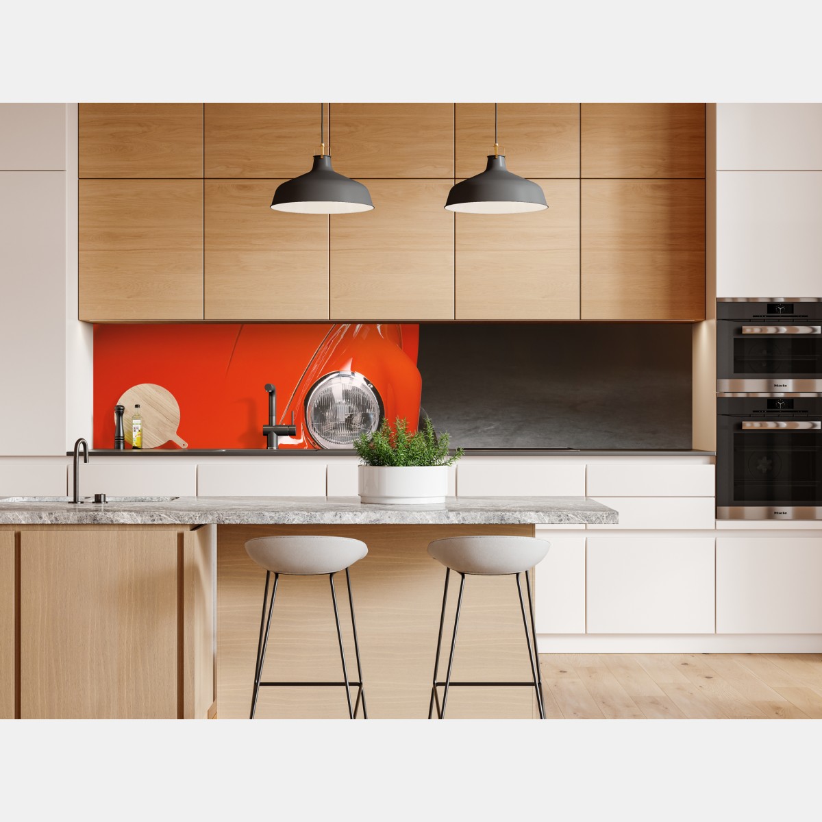 Naklejka repozycjonowalna czerwony zabytkowy samochód sportowy zbliżenie – Wallissimo® Naklejka repozycjonowalna czerwony zabytkowy samochód sportowy zbliżenie – Wallissimo®