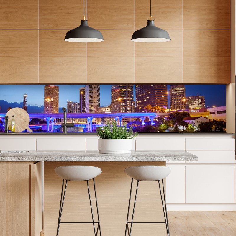 Naklejka repozycjonowalna akwarelowy wzór liści monstery – Wallissimo®