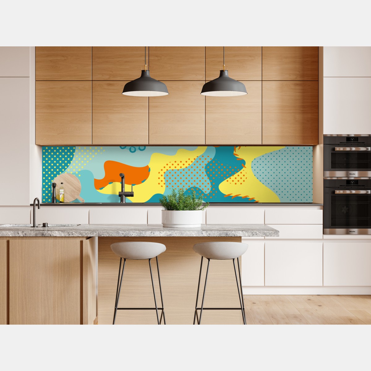 Naklejka repozycjonowalna żywy abstrakcyjny motyw pop-art – Wallissimo® Naklejka repozycjonowalna żywy abstrakcyjny motyw pop-art – Wallissimo®