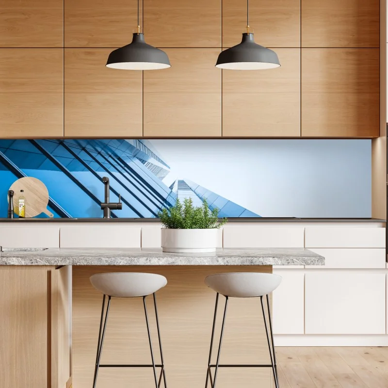 Naklejka repozycjonowalna różowy i turkusowy marmur abstrakcyjny – Wallissimo®