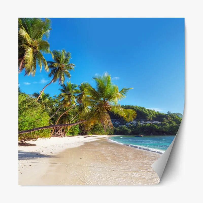 Naklejka repozycjonowalna beżowa tekstura marmuru z białymi żyłami – Wallissimo®