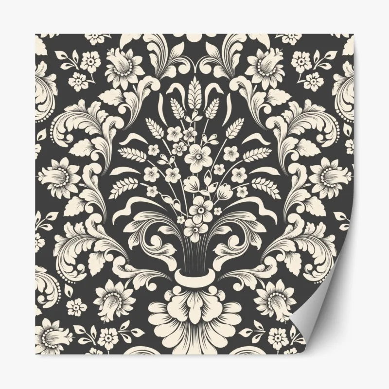 Naklejka repozycjonowalna złoty liść monstera na białym tle – Wallissimo®