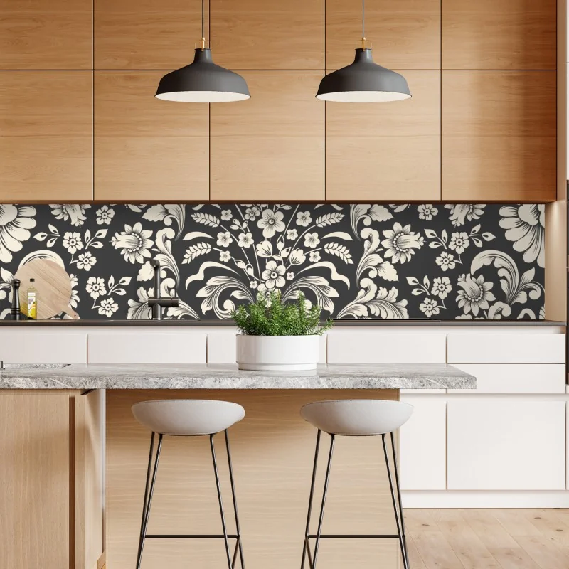 Naklejka repozycjonowalna złoty liść monstera na białym tle – Wallissimo®