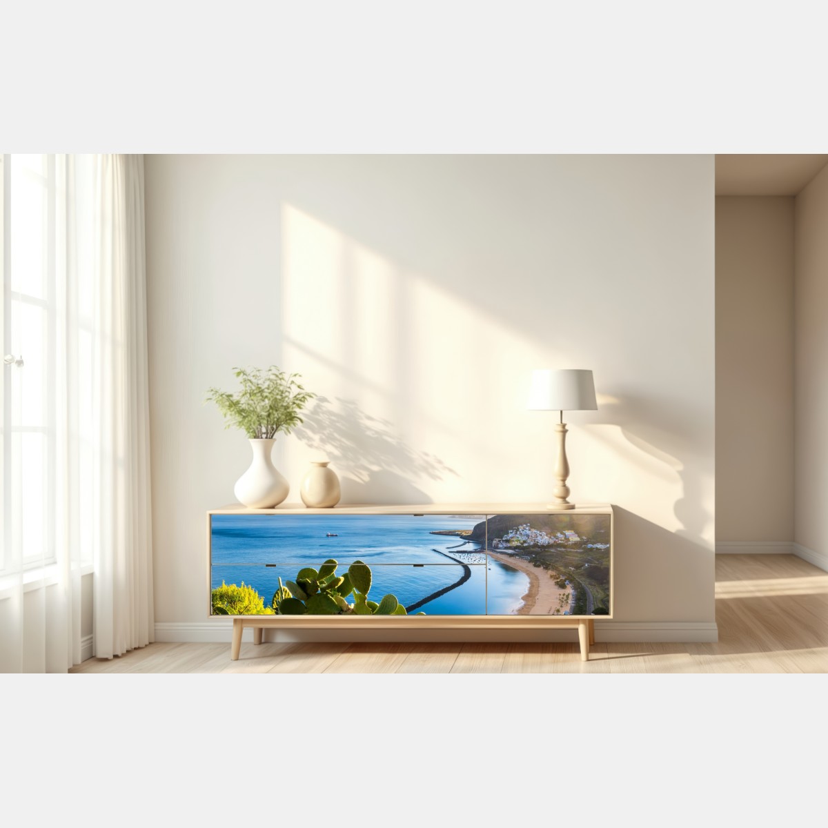 Naklejka repozycjonowalna słoneczna plaża Las Teresitas panorama – Wallissimo® Naklejka repozycjonowalna słoneczna plaża Las Teresitas panorama – Wallissimo®