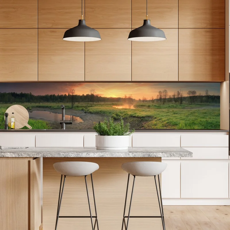 Naklejka repozycjonowalna liść monstera na pastelowym różowym tle – Wallissimo®