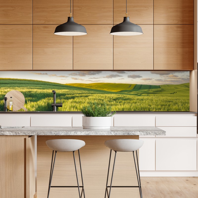 Naklejka repozycjonowalna mistyczny portret w złocie i błękicie – Wallissimo®