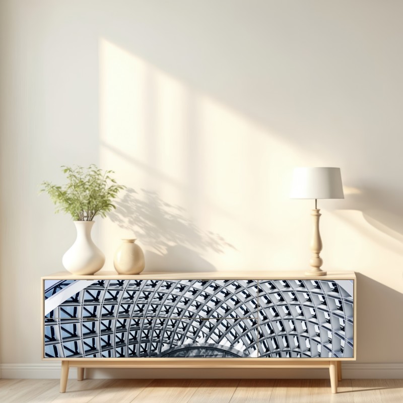 Naklejka repozycjonowalna geometryczny łuk nowoczesnej architektury – Wallissimo® Naklejka repozycjonowalna geometryczny łuk nowoczesnej architektury – Wallissimo®