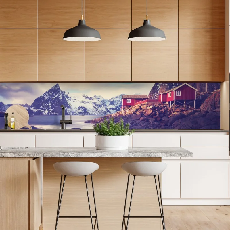 Naklejka repozycjonowalna perspektywa Mostu Brooklyńskiego w monochromie – Wallissimo®