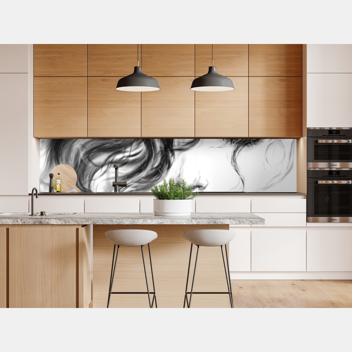 Naklejka repozycjonowalna eteryczny monochromatyczny portret – Wallissimo® Naklejka repozycjonowalna eteryczny monochromatyczny portret – Wallissimo®