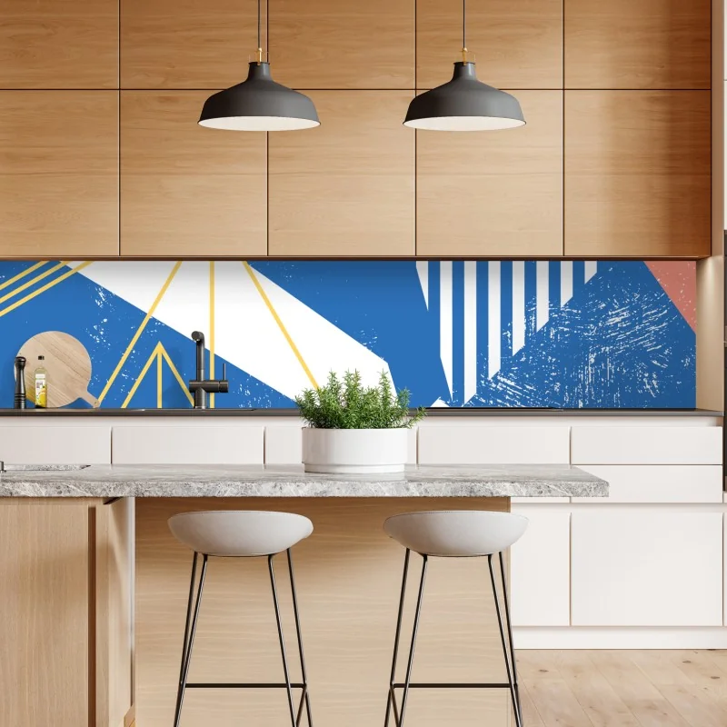 Naklejka repozycjonowalna tropikalny zachód słońca z sylwetkami palm – Wallissimo®