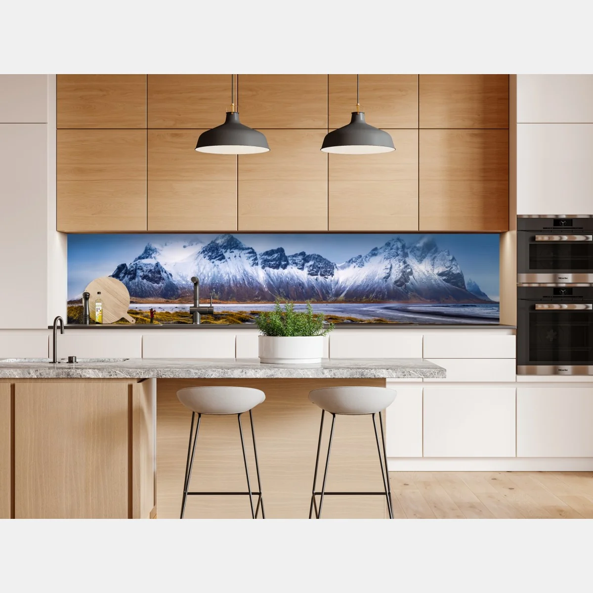 Naklejka repozycjonowalna panorama Vestrahorn na Stokksnes – Wallissimo® Naklejka repozycjonowalna panorama Vestrahorn na Stokksnes – Wallissimo®