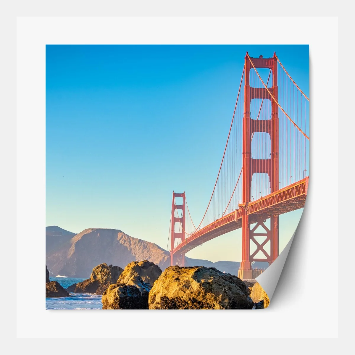 Naklejka repozycjonowalna most Golden Gate nad zatoką San Francisco – Wallissimo® Naklejka repozycjonowalna most Golden Gate nad zatoką San Francisco – Wallissimo®