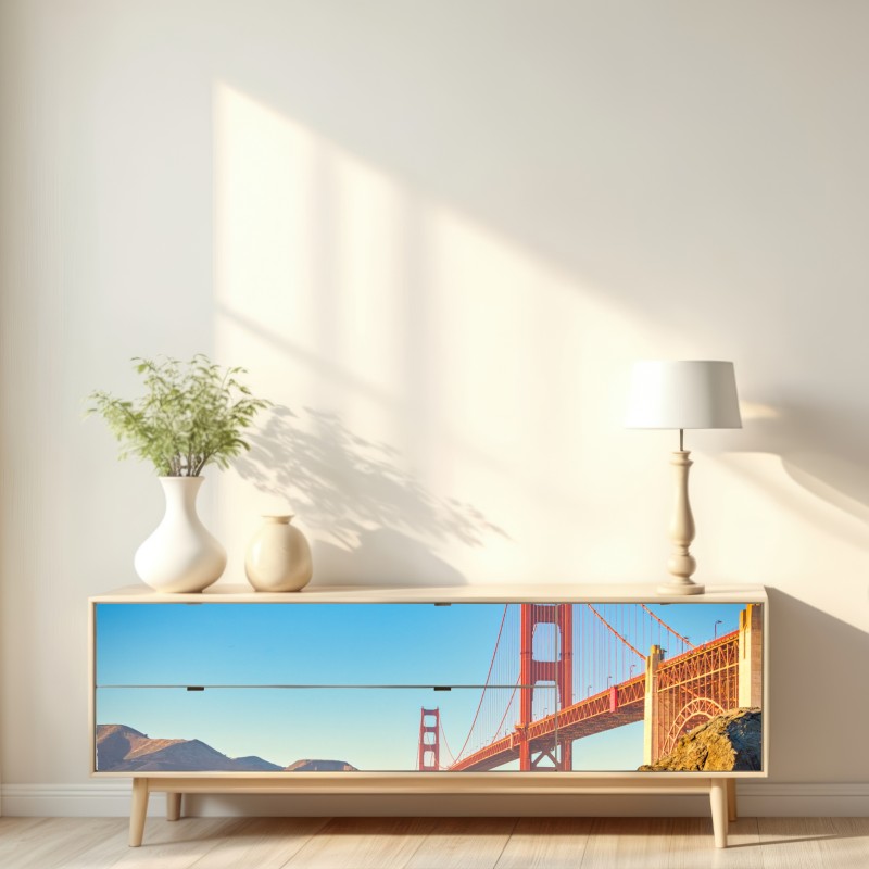 Naklejka repozycjonowalna most Golden Gate nad zatoką San Francisco – Wallissimo® Naklejka repozycjonowalna most Golden Gate nad zatoką San Francisco – Wallissimo®