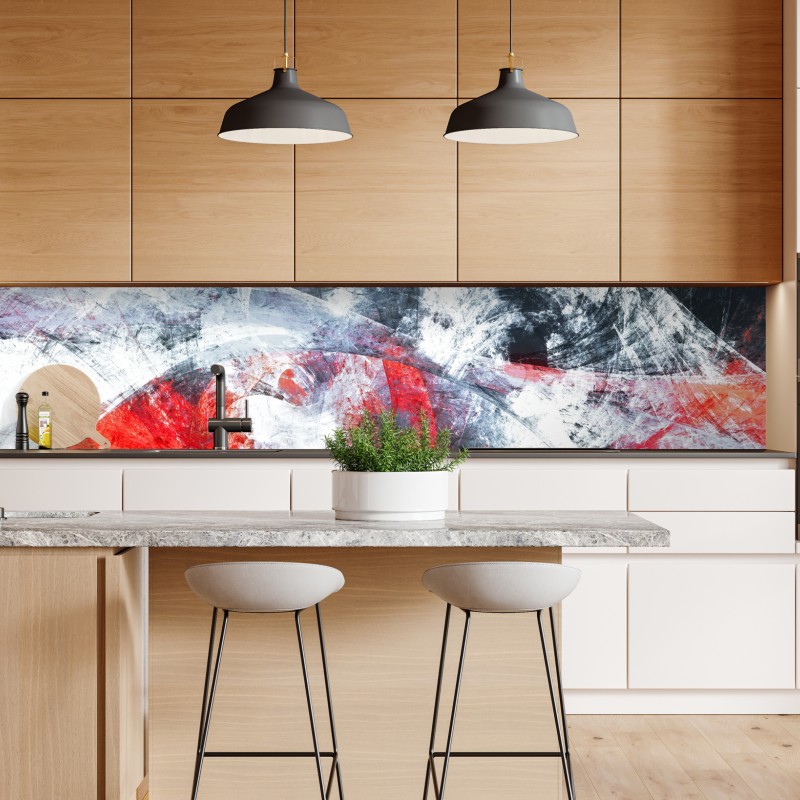 Naklejka repozycjonowalna art deco geometryczny wzór w złocie na czarnym tle – Wallissimo®