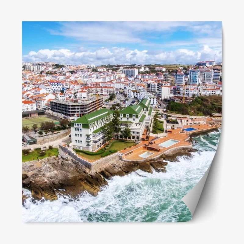 Naklejka repozycjonowalna mglisty las w odcieniach szarości – Wallissimo®