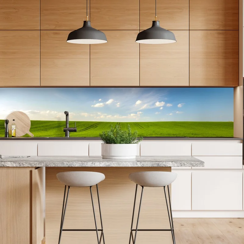 Naklejka repozycjonowalna turkusowy dmuchawiec z bliska – Wallissimo®