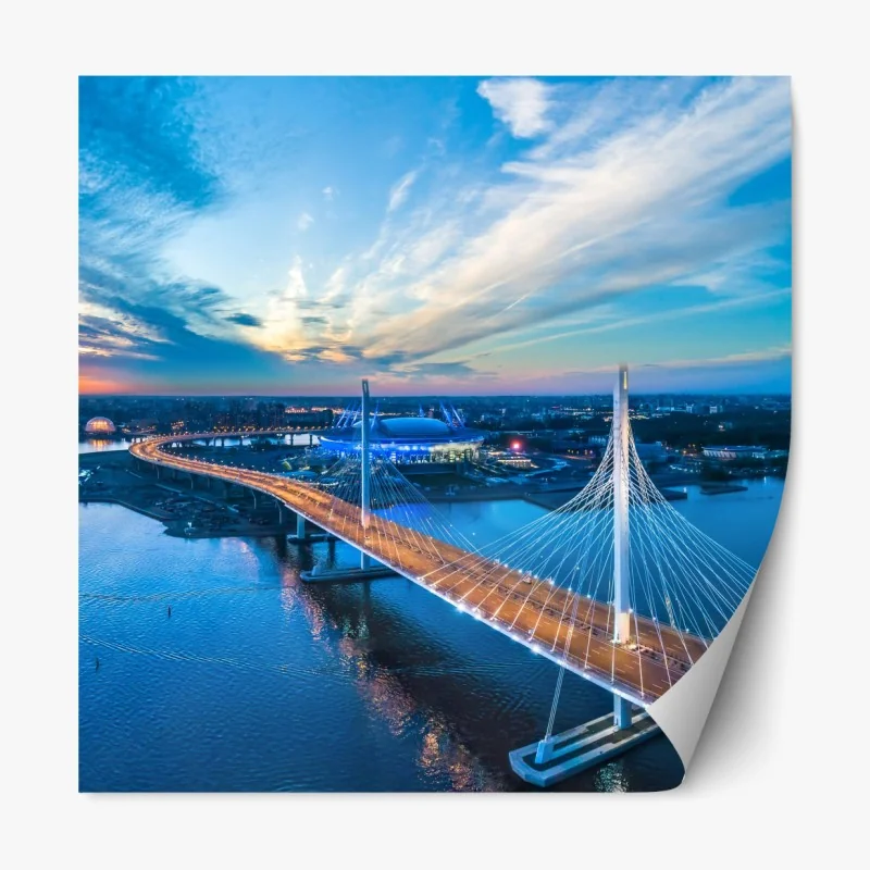 Naklejka repozycjonowalna para niebieskich ary - portret z bliska – Wallissimo®