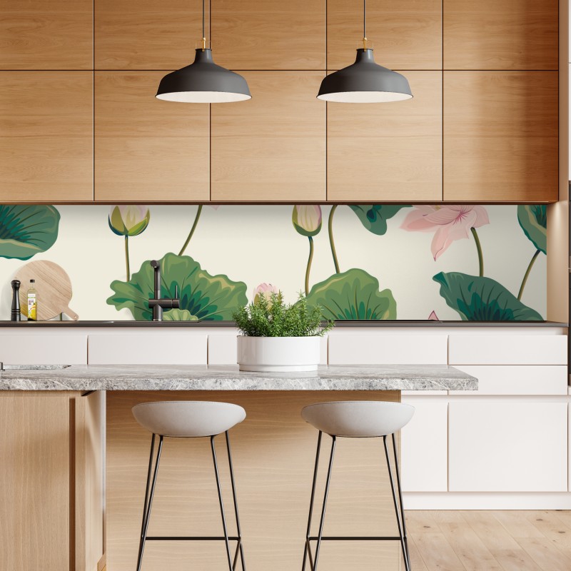 Naklejka repozycjonowalna złoty geometryczny wzór z kołami – Wallissimo®