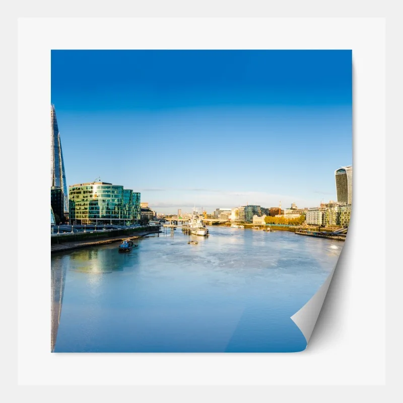 Naklejka repozycjonowalna tropikalny zachód słońca na plaży z sylwetkami palm – Wallissimo®